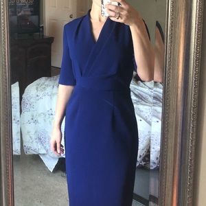 Blue Maggy London Sheath Dress Size 0